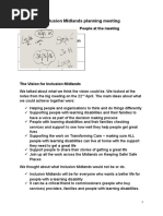 Inclusion Midlands Planning Meeting Notes