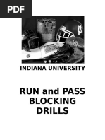 Run and Pass Blocking Drills: Indiana University