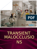 Transient Malocclusions Pedodontics