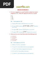 75 MCQ of Physics