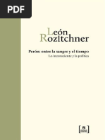 Perón Entre La Sangre y El Tiempo León Rozitchner