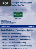 Basin Modeling As A Hydrocarbon Explorat