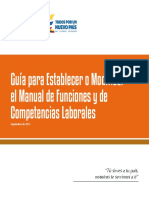 Guía para Establecer o Modificar El Manual de Funciones y de Competencias Laborales