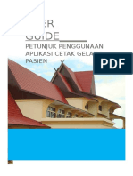 USER Guide Aplikasi Gelang Pasien