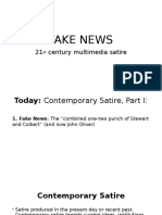 Fake News: 21 Century Multimedia Satire