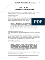 Rule 61 PR Support Pendente Lite