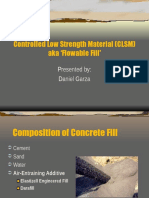 Controlled Low Strength Material (CLSM)