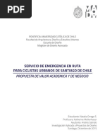 Servicio de Emergencia en Ruta para Ciclistas Urbanos de Santiago de Chile