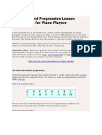 Chord Progression Lesson