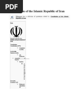 Constitution of The Islamic Republic of Iran