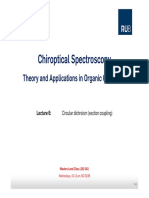 Chiroptical Spectroscopy: Theory and Applications in Organic Chemistry