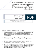 The National Health Insurance Program in The Philippines: Critical Challenges and Future Directions