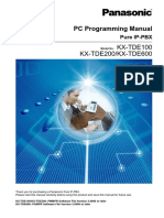 KX TDE Series PC Programming Manual