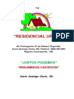 Reglamentos y Estatutos Junta de Vecinos Residencial Urena Version de Bolsillo2