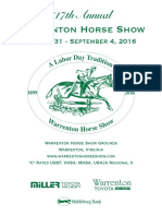 Warrenton Horse Show Program 2016