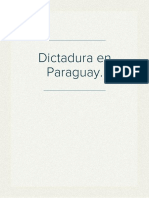 Dictadura en Paraguay.