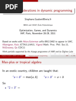 Tropical Dynamic Programming