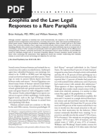 Zoophilia and Law