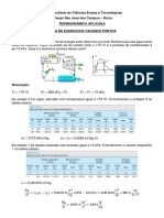 Lista de Exercícios Ciclo Rankine Valendo Pontos (Resolvida)