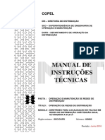 COPEL - MIT 160802v06 - DIRETRIZES PARA LOCALIZAÇÃO DE FALHAS EM REDES DE DISTRIBUIÇÃO COM TENSÃO IGUAL OU INFERIOR A 34,5 KV PDF