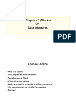 Chapter - 6 (Stacks) On Data Structures