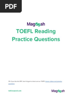 TOEFL Reading Practice PDF