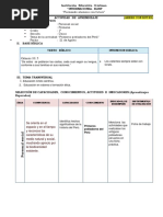 Sesion de Aprendizaje de Los Primeros Pobladores Del Perú