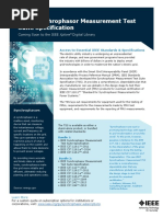 IEEE Synchrophasor Measurement Test Suite Specification - Product Sheet PDF