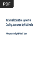 Technical Education System & Quality Assurance by NBA-India