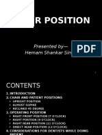 Chair Position: Presented by - Hemam Shankar Singh