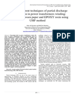 Study On Different Techniques of Partial Discharge (PD) Detection in Power Transformers Winding: Simulation Between Paper and EPOXY Resin Using UHF Method