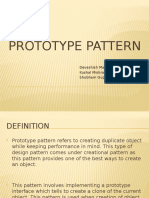 Prototype Pattern: Devashish Mahbubani Y13UC084 Kushal Mishra Y13UC151 Shubham Gupta Y13UC276