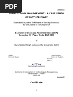 Supply Chain Management: A Case Study of Mother Diary