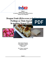 Dragon Fruit Peelings As An Additive Ingredient in Making Siomai Wrapper