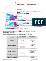 GRAMMAR - UNIT 1 - Determiners (Quantifiers)