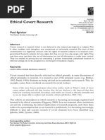 Spicker 201 Ethical Covert Research