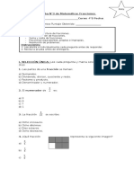 Prueba N3 Matemática Fracciones