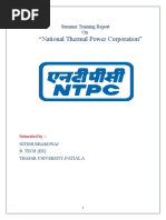 NTPC Barh Summer Training Report (Electrical)