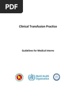 Clinical Transfusion Practice Guidelines For Medical Interns Bangladesh