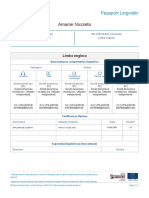 Pasaport Lingvistic Model