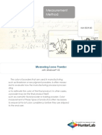 Measurement Method: Measuring Loose Powder