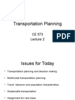 Lecture 2 Transportation Planning Context