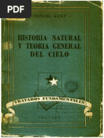 Historia Natural y Teoría General Del Cielo - Immanuel Kant