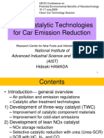 Novel Catalytic Technologies For Car Emission Reduction