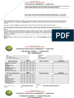 Competency Proficiency Assessment - Hospitals