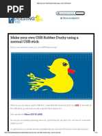 Make Your Own USB Rubber Ducky Using A Normal USB Stick - PDF