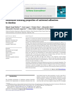 Immediate Bonding Properties of Universal Adhesives To Dentine