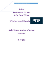 Joshua in E-Prime With Interlinear Hebrew in IPA Revision 2