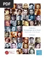 Catalogue de La Collection Témoignages de La Shoah 2015