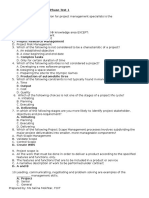 Phase Test 1 - Project Management - Answer